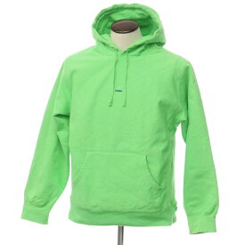 【中古】シュプリーム Supreme 2019年秋冬 Micro Logo Hooded Sweatshirt プルオーバー パーカー ライトグリーン【サイズL】【GRN】【A/W】【状態ランクC】【メンズ】【759789】