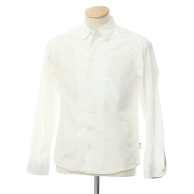 【中古】ポールスミス Paul Smith コットン ドット カジュアルシャツ ホワイト【サイズS】【WHT】【S/S/A/W】【状態ランクC】【メンズ】【759776】