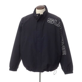 【中古】シュプリーム Supreme 2023年秋冬 Spellout Embroidered Track Jacket ナイロン トラックジャケット ブラック【サイズL】【BLK】【S/S】【状態ランクB】【メンズ】【759775】