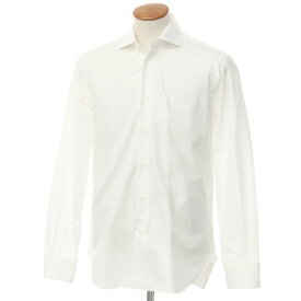 【中古】バルバ BARBA コットン ホリゾンタルカラー ドレスシャツ ホワイト【サイズ40】【WHT】【S/S/A/W】【状態ランクB】【メンズ】【759687】
