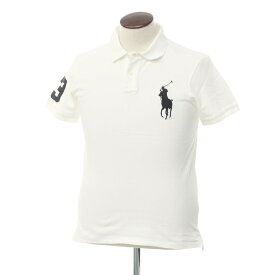 【中古】ポロ ラルフローレン Polo Ralph Lauren コットン 鹿の子 半袖ポロシャツ ホワイト【サイズL】【WHT】【S/S】【状態ランクC】【メンズ】【759686】