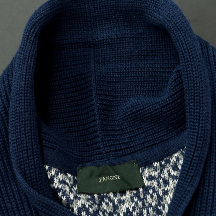 楽天市場】【中古】ザノーネ ZANONE コットン ショールカラー 