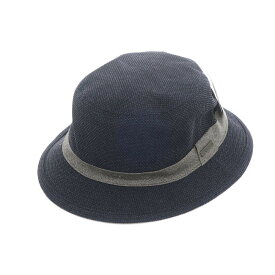 【中古】アクアスキュータム Aquascutum メッシュ ハット 帽子 ネイビー【サイズM〜S】【NVY】【S/S】【状態ランクA】【メンズ】【759675】