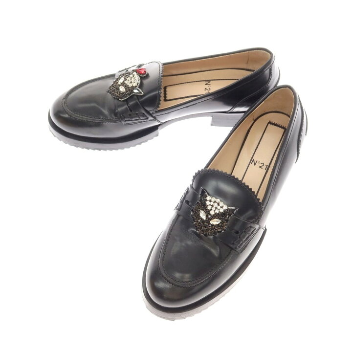 楽天市場】【中古】ヌメロ ヴェントゥーノ N°21 ビジュー ローファー 