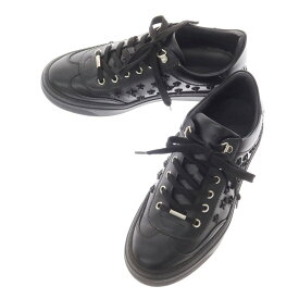 【中古】ジミーチュウ JIMMY CHOO スタースタッズ スニーカー ブラック【サイズ40】【BLK】【S/S/A/W】【状態ランクA】【メンズ】【759585】