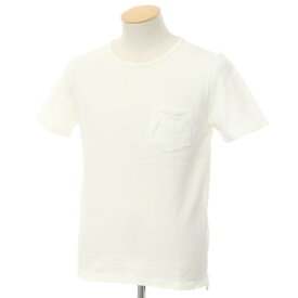 【中古】クルチアーニ CRUCIANI 鹿の子コットン クルーネック 半袖Tシャツ オフホワイト【サイズ44】【WHT】【S/S】【状態ランクC】【メンズ】【759583】