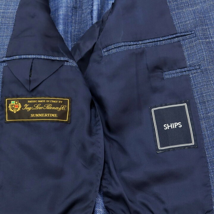 楽天市場】【中古】シップス SHIPS ウールシルクリネン 3B テーラード 