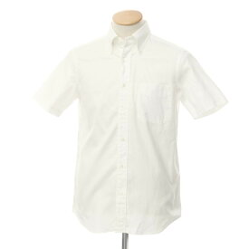 【中古】メイカーズシャツ カマクラ Makers Shirt 鎌倉 コットン ボタンダウン 半袖シャツ ホワイト【サイズS】【WHT】【S/S】【状態ランクB】【メンズ】【759494】