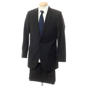 【中古】ヒューゴボス HUGO BOSS SUPER120'sウール 2つボタンスーツ ブラック【サイズ44】【BLK】【S/S】【状態ランクB】【メンズ】【759484】[EPD]