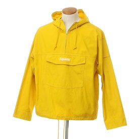 【中古】シュプリーム Supreme 2024年春夏 Cotton Utility Anorak コットン ブルゾン アノラックパーカー イエロー【サイズM】【YEL】【S/S】【状態ランクB】【メンズ】【759483】[EPD]