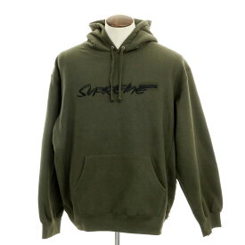 【中古】シュプリーム Supreme 2024年春夏 Futura Hooded Sweatshirt スウェット プルオーバー パーカー ダークオリーブ【サイズXL】【GRN】【A/W】【状態ランクB】【メンズ】【759481】