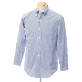 【中古】メイカーズシャツ カマクラ Makers Shirt 鎌倉 コットン チェック ボタンダウン ドレスシャツ ホワイトxブルー【サイズS】【BLU】【S/S/A/W】【状態ランクB】【メンズ】【759473】