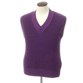【SALE50%OFF/返品不可】【新品】ピーティートリノ PT TORINO コットンレーヨン Vネック ニットベスト パープル【サイズ48】【PUP】【S/S】【状態ランクN】【メンズ】【759397】[DPD]