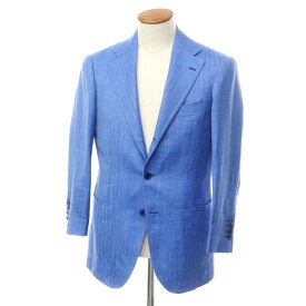 【中古】リングヂャケット RING JACKET ウールシルクリネン テーラードジャケット ライトブルー【サイズ46】【BLU】【S/S】【状態ランクB】【メンズ】【759393】