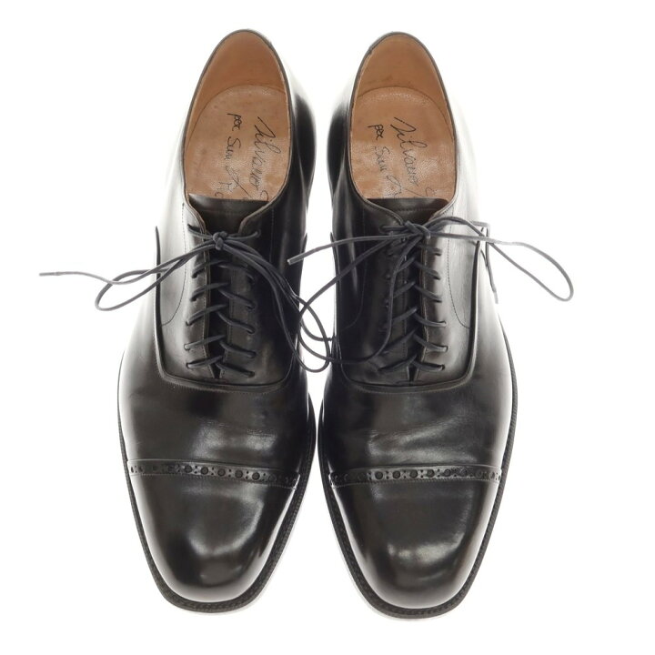 中古 シルバノラッタンジ Silvano Lattanzi サンモトヤマ別注 BIAGIO ストレートチップ ドレスシューズ ダークブラウン サイズ7 1 2 BRW S S A W 状態ランクB メンズ 759387 リタリオリブロ