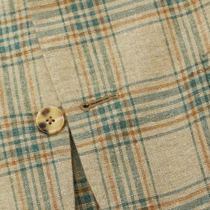 楽天市場】【中古】ラルディーニ LARDINI シルクリネン チェック 3B 