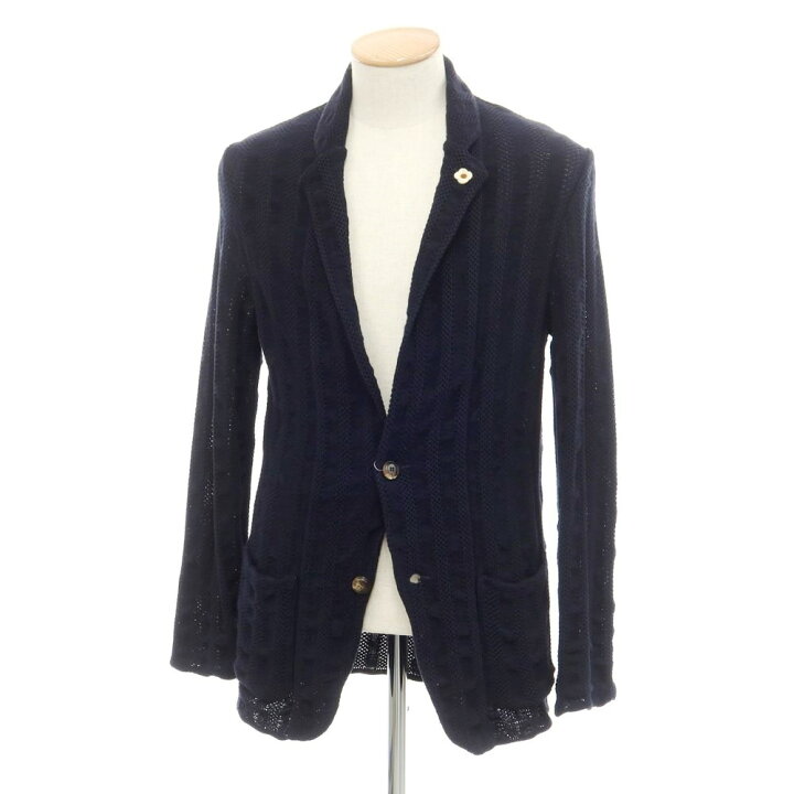 楽天市場】【中古】ラルディーニ LARDINI コットン ストライプ編み 