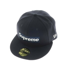 【中古】【未使用】シュプリーム Supreme 2024年春夏 MLB Teams Box Logo New Era ポリエステル キャップ ダークネイビー【サイズ7 1/2】【NVY】【S/S/A/W】【状態ランクS】【メンズ】【759279】