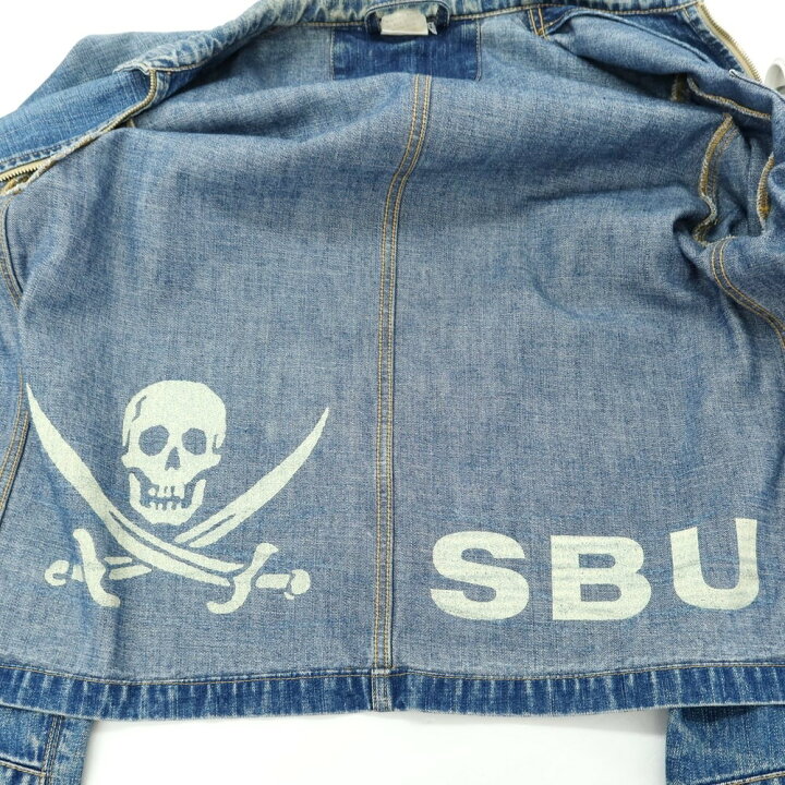 楽天市場】【中古】エスビーユー SBU ジップアップ Gジャン デニム 