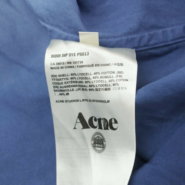 Acne Studios アクネ リヨセル ワンピース インディゴ - 五分丈・七分丈
