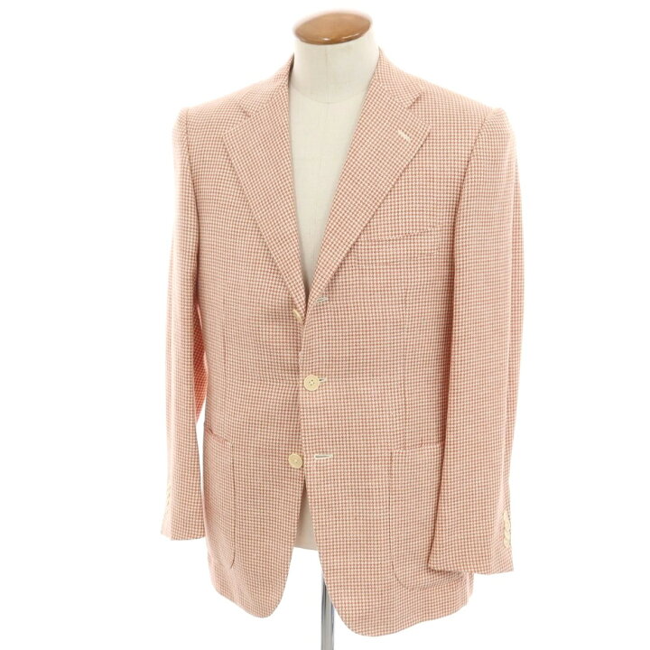 楽天市場】【中古】イザイア ISAIA シルクリネンウール ハウンド 