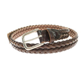 【中古】ホワイトハウスコックス Whitehouse Cox レザー メッシュベルト ダークブラウン【サイズ32/80】【BRW】【S/S/A/W】【状態ランクC】【メンズ】【759179】