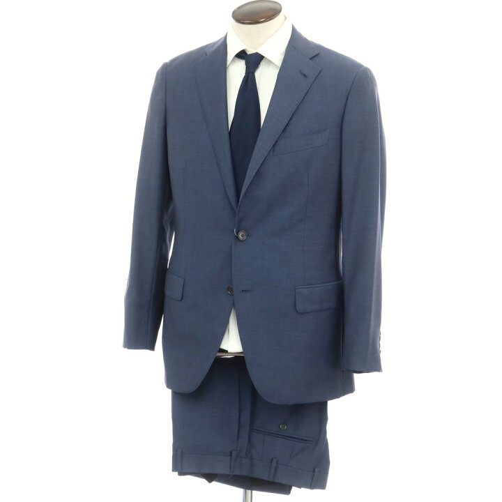 楽天市場】【中古】ベルベスト Belvest ウールモヘヤ 3つボタンスーツ 