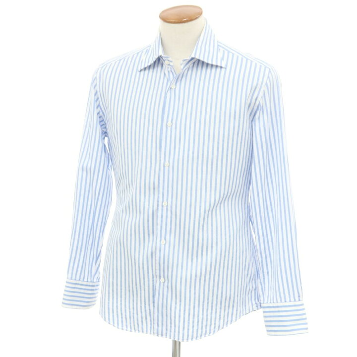 楽天市場】【中古】カンクリーニ CANCLINI ストライプ ドレスシャツ 