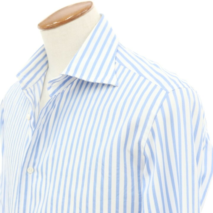 楽天市場】【中古】カンクリーニ CANCLINI ストライプ ドレスシャツ 