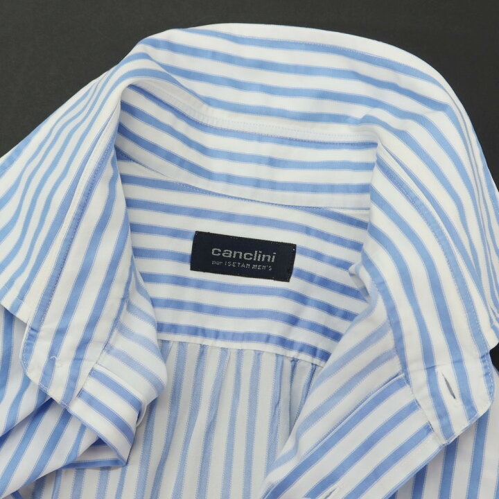 楽天市場】【中古】カンクリーニ CANCLINI ストライプ ドレスシャツ 