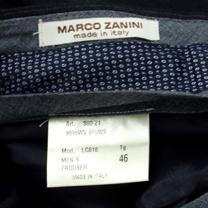 楽天市場】【中古】【未使用】マルコ ザニーニ MARCO ZANINI ウール 