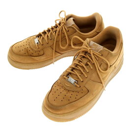 【中古】シュプリーム Supreme × Nike Air Force 1 Low エアフォース1 ヌバック スニーカー ライトブラウン【サイズ27cm】【BRW】【S/S/A/W】【状態ランクC】【メンズ】【759076】
