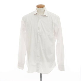 【中古】カナーリ CANALI コットン チェック ワイドカラー ドレスシャツ ホワイトxピンク×ブルー【サイズ40】【WHT】【S/S/A/W】【状態ランクB】【メンズ】【758978】