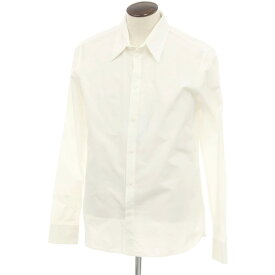 【中古】ボッテガヴェネタ BOTTEGAVENETA コットン レギュラーカラー カジュアルシャツ ホワイト【サイズ42】【WHT】【S/S/A/W】【状態ランクB】【メンズ】【758891】[DPD]