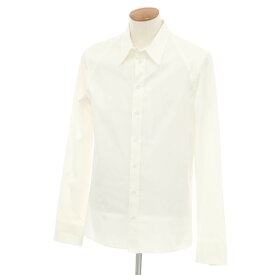 【中古】ボッテガヴェネタ BOTTEGAVENETA ストレッチ コットン レギュラーカラー カジュアルシャツ ホワイト【サイズ40】【WHT】【S/S/A/W】【状態ランクB】【メンズ】【758891】[EPD]