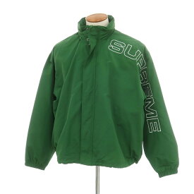 【中古】シュプリーム Supreme 2024年秋冬 Spellout Embroidered Track Jacket ナイロン トラックジャケット グリーン【サイズM】【GRN】【S/S】【状態ランクB】【メンズ】【758795】[EPD]