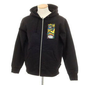 【中古】シュプリーム Supreme 2019年秋冬 Disturbed Zip Up Hooded Sweatshirt ジップアップ パーカー ブラック【サイズS】【BLK】【A/W】【状態ランクB】【メンズ】【758792】[APD]