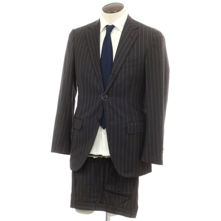 楽天市場】【中古】ベルベスト Belvest ウールカシミヤ ストライプ 3つ 