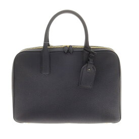 【中古】オオバセイホウ 大峽製鞄 ゲントピッコラ スリムキャリーオール シュリンクレザー ブリーフケース ネイビー【W39xH27xD9】【NVY】【S/S/A/W】【状態ランクA】【メンズ】【758788】[CPD]