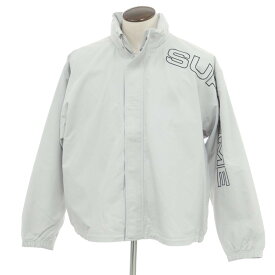 【中古】シュプリーム Supreme 2024年秋冬 Spellout Embroidered Track Jacket ナイロン トラックジャケット ライトグレー【サイズL】【GRY】【S/S】【状態ランクA】【メンズ】【758781】[EPD]