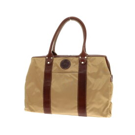 【中古】オロビアンコ Orobianco ナイロン レザー ブリーフケース ベージュxブラウン【W42xH28xD13】【BEI】【S/S/A/W】【状態ランクB】【メンズ】【758775】