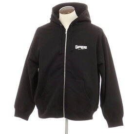 【中古】シュプリーム Supreme 2024年秋冬 Mister Cartoon Zip Up Hooded Sweatshirt ジップアップ スウェットパーカー ブラック【サイズL】【BLK】【A/W】【状態ランクA】【メンズ】【749894】