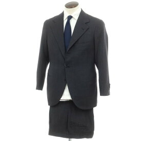 【中古】リベラーノ&リベラーノ LIVERANO&LIVERANO ウール 3つボタンスーツ ダークグレーxネイビー【サイズ表記なし(L位)】【NVY】【A/W】【状態ランクB】【メンズ】【749889】