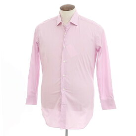 【中古】モスカ MOSCA コットンナイロン ワイドカラー ドレスシャツ パープルピンク【サイズ41】【PNK】【S/S/A/W】【状態ランクB】【メンズ】【749882】[DPD]