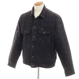 【中古】シュプリーム Supreme 2021年春夏 Frayed Logos Denim Trucker Jacket デニムジャケット ブラック【サイズM】【BLK】【S/S/A/W】【状態ランクC】【メンズ】【749872】