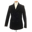 【中古】バグッタ Bagutta ストレッチコーデュロイ ダブルジャケット ブラック【サイズ48】【BLK】【A/W】【状態ランクC】【メンズ】【749782】