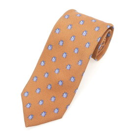 【SALE50%OFF/返品不可】【中古】ポールスチュアート PAUL STUART 三つ折り シルク テントウムシ柄 プリント ネクタイ ダルオレンジ【ORG】【S/S/A/W】【状態ランクC】【メンズ】【749777】