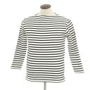 【SALE/返品不可】【中古】セントジェームス SAINT JAMES コットン ボーダー ボートネック バスクシャツ ホワイトxブラック【サイズ4】【WHT】【S/S/A/W】【状態ランクB】【メンズ】【749690】[DPD]