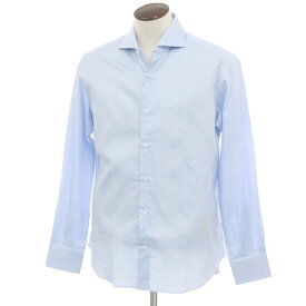 【中古】ジャンネット giannetto コットン ホリゾンタルカラー ドレスシャツ ライトブルー【サイズ43】【BLU】【S/S/A/W】【状態ランクB】【メンズ】【749682】[DPD]