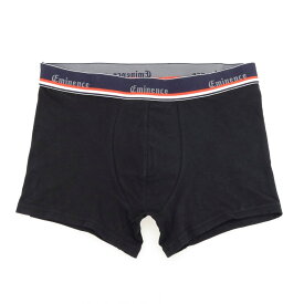 【新品】エミネンス プールオム EMINENCE POUR HOMME フランス製 コットンポリウレタン ボクサーパンツ 下着 アンダーウェア その他小物 ブラック【サイズ3（M）】【BLK】【S/S/A/W】【状態ランクN】【メンズ】【749577】